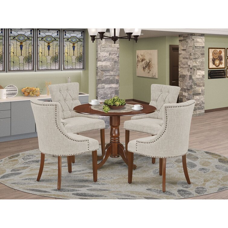 Lark Manor Janeen Drop Leaf Solid Wood Dining Set And Reviews Wayfair 6765